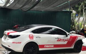 Tem ô tô Mazda 6 – Dubai police