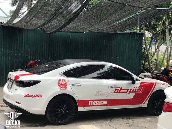 Tem xe Mazda6 - Dubai police