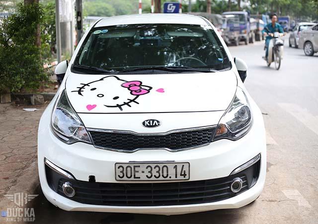Decal tem xe ô tô Helokity Hà Nội
