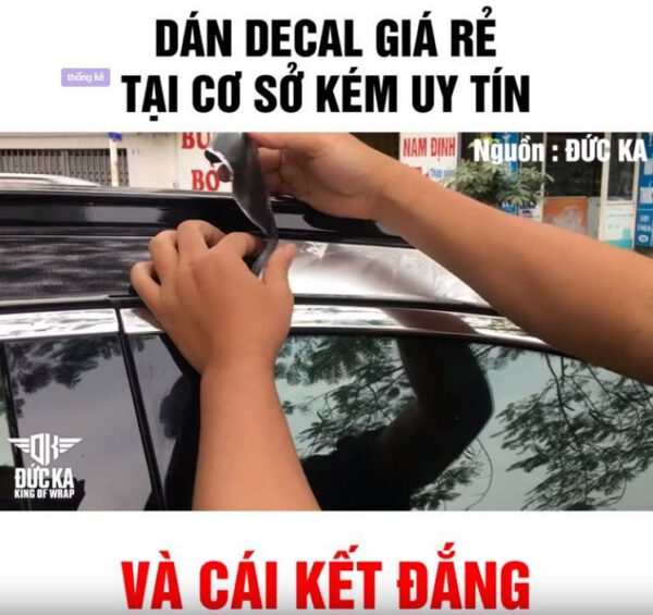 Những lưu ý quan trọng khi mang xe đi dán decal tem xe ô tô tại Hà Nội