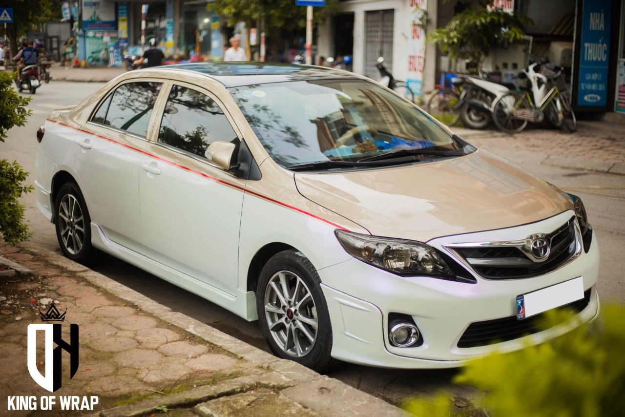 Dán Nửa Xe Maybach Toyota Corolla Altis tại Hà Nội