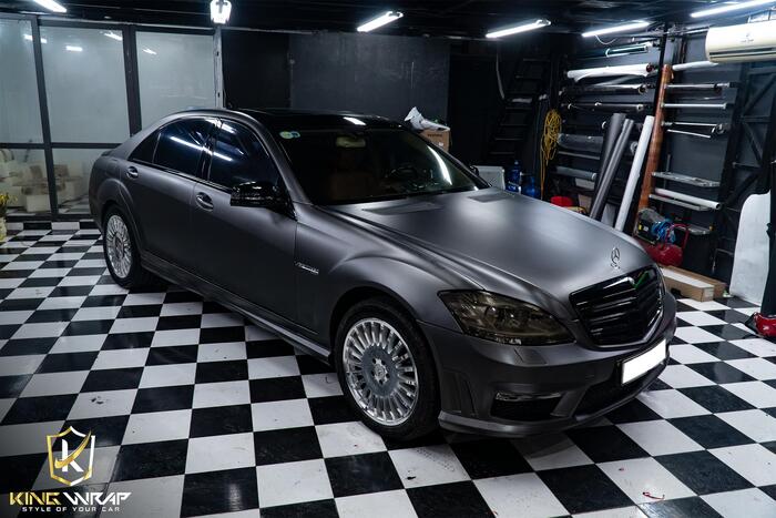 Dán decal đổi màu oto Merc S550 đẹp