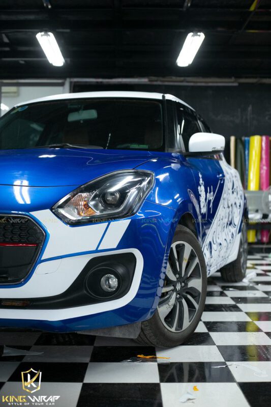 Dán tem xe ô tô đẹp Hà Nội Suzuki Swift