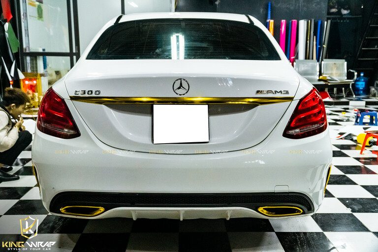 Dán điểm họa tiết Mercedes C300 màu vàng Yellow Gold CHM02E