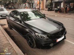 Dán decal đổi màu Mercedes C200 đen mờ CM01 Teckwrap