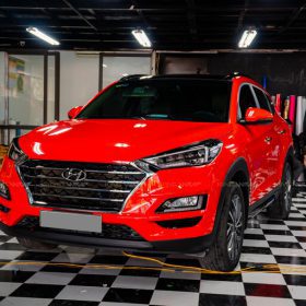 Dán đổi màu ô tô Hyundai TUSCON Đỏ tươi CG06
