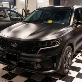 Dán decal đổi màu đen mờ KIA SORENTO