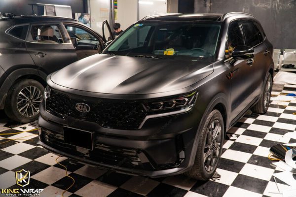 Dán decal đổi màu đen mờ KIA SORENTO