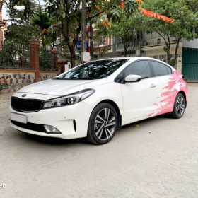 Mẫu dán decal đổi màu xe oto KIA tại Bắc Giang