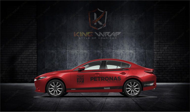 Những mẫu tem xe ô tô Mazda3 siêu ngầu siêu sang tại Kingwrap
