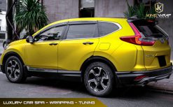 Honda CRV dán decal đổi màu oto Vàng Gold 6