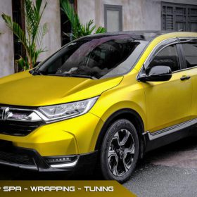Honda CRV dán decal đổi màu oto Vàng Gold