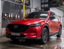 Mazda CX5 dán đổi màu đỏ mờ