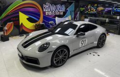 Dán đổi màu xám xi măng Porsche 911 4