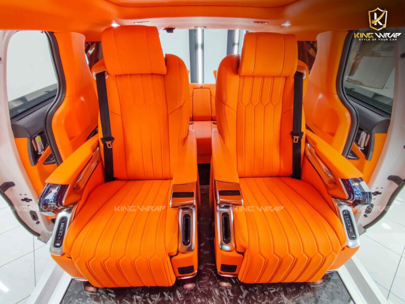 Ghế limousine màu cam hermes