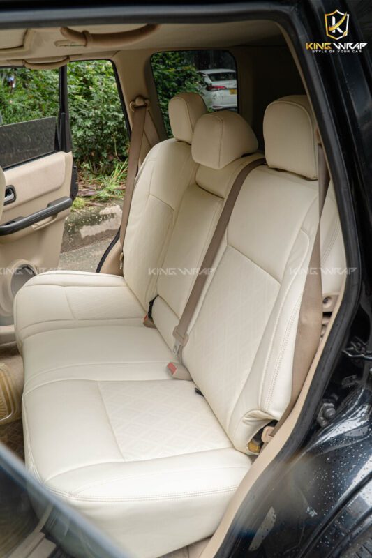 Bọc ghế da bò thật nissan xtrail màu kem maybach