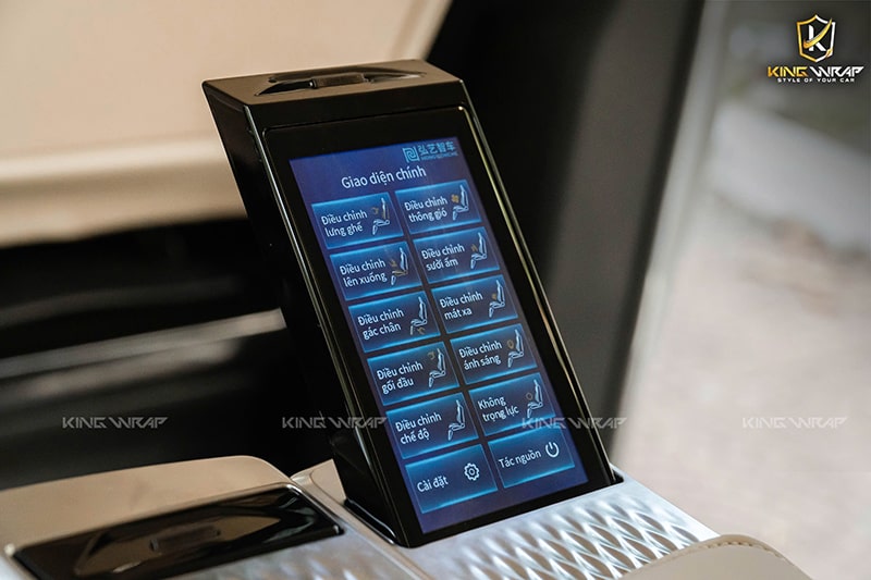 Các chức năng ghế VIP hàng 2 độ cho V250