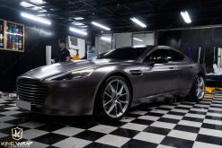 Dán đổi màu xám ô tô Aston Martin Rapide S