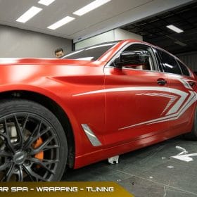 BMW 530i doi mau do li teckwrap VCH401s