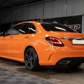 Dán đổi màu cam bóng Mercedes C300 3 C300 doi mau trang sang cam CG04 8.jpg