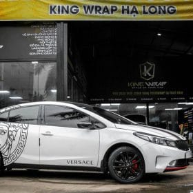 Dán tem xe ô tô đẹp KIA Cerato 3 Cerato dan tem ghep Versace den li1