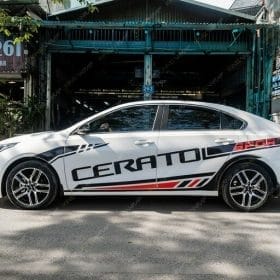 Dán Nóc xe oto Kết Hợp Tem Xe Cerato