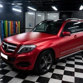 GLK250 doi mau matte red 3