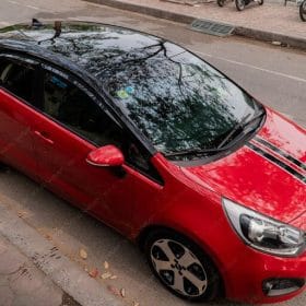 KIA Rio dan noc thanh noc den bong teckwrap CG01 1
