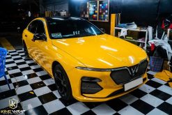 Dán decal đổi màu oto Lux A2.0 Vàng Bóng