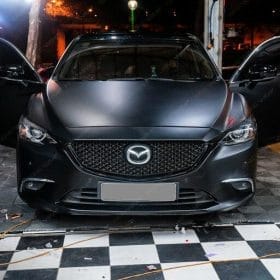 Dán decal đổi màu xe oto Mazda 6 2 Mazada 6 doi mau den bong sang den li teckwrap cm01 6