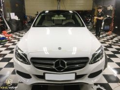 Dán decal đổi màu oto Mercedes C200 Trắng