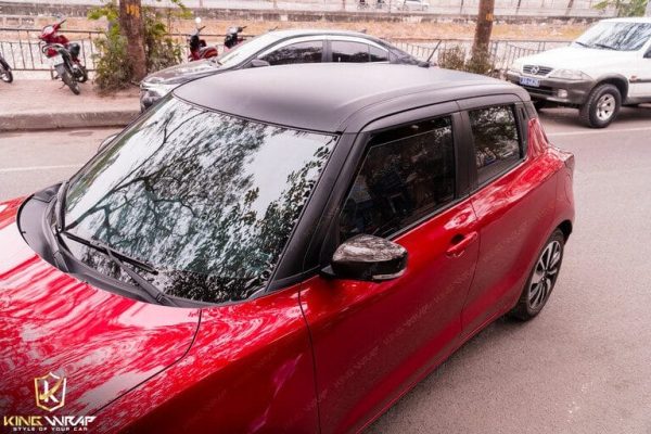 Dán nóc xe Suzuki Swift màu đen