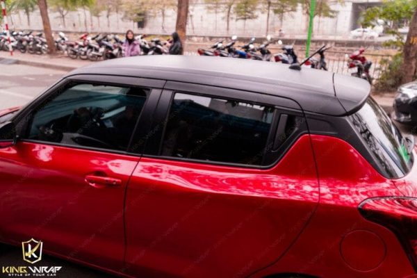 Dán nóc xe Suzuki Swift màu đen