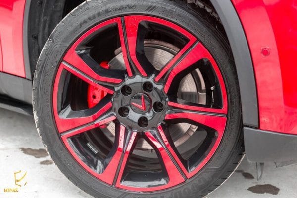 Dán decal đỏ chrome xe VinFast Lux SA2.0