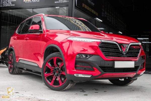 Dán decal đỏ chrome xe VinFast Lux SA2.0