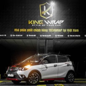 Vinfast dan noc capo Teckwrap CG01 tem capo diem nhan Chrome do1