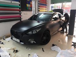Dán decal đổi màu Mazda 3 - Đen mờ Matte black DM 05