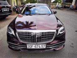 Dán decal xe ô tô Mercedes màu nho tím