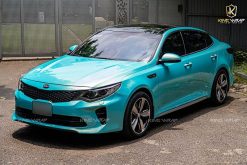 Dán đổi màu xanh Kia Optima