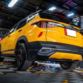 Dán đổi màu ô tô Seltos trắng sang vàng TeckWrap CG12 HD 8 dan doi mau o to kia Seltos 1