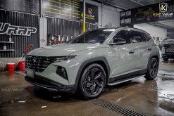 Dán Đổi Màu Ô Tô Tucson Xanh Rêu