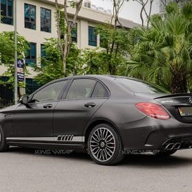 dan doi mau oto mercedes c300 den xam hm01 teckwrap 3 min