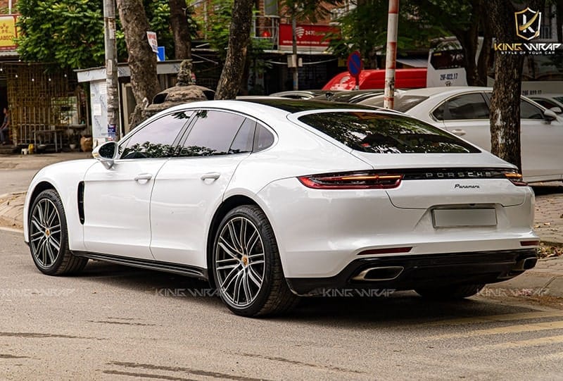 Dán đổi màu trắng Porsche - Ảnh 3