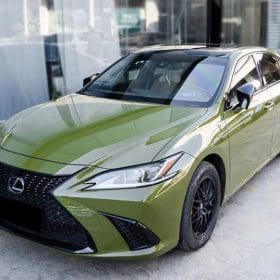 Dán decal đổi màu ô tô lexus uy tín Hà Nội 2 dan doi mau xanh lexus hanoi