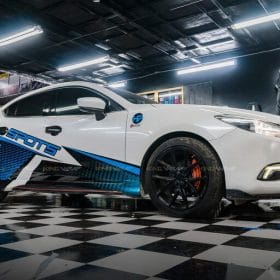 dan tem xe o to mazda 3 tem xanh 4