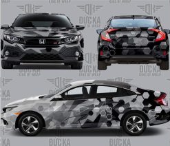 Dán decal đổi màu Civic - Tem trùm Printing