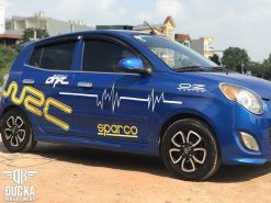 Tem Dán Sườn Xe Kia Morning Siêu Đẹp Tại Kingwrap