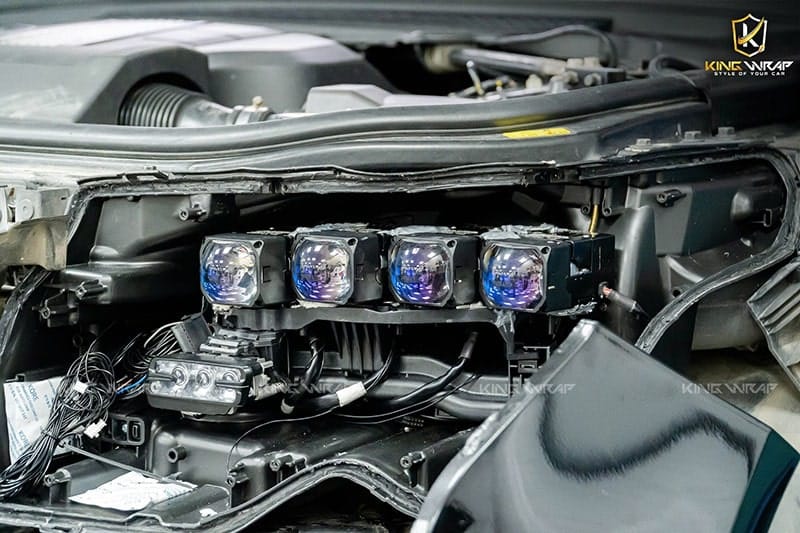 Độ Bi LED Range Rover 1 do bi led range rover 2