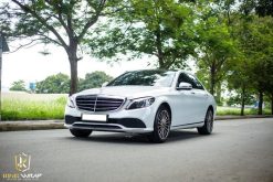 Dán đổi màu ô tô Hà Nội Mercedes C200 Trắng