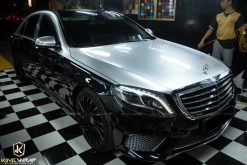 Dán decal đổi màu Merc S400 maybach nửa trên